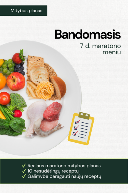 Bandomasis 7 d. maratono meniu - Svorio metimo maratonas