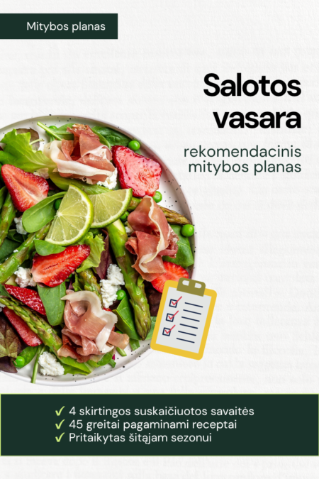 Salotos vasara rekomendacinis mitybos planas - Svorio metimo maratonas