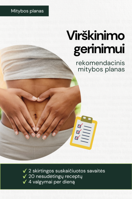 Virškinimo gerinimui rekomendacinis mitybos planas - Svorio metimo maratonas
