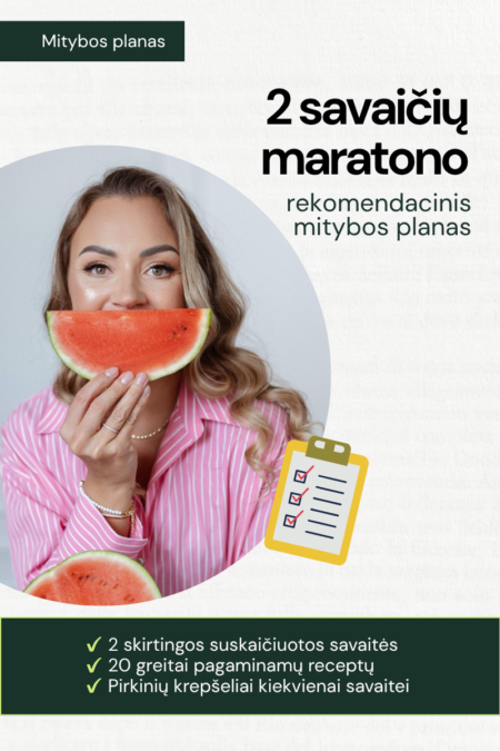 Svorio metimo maratono rekomendacinis planas