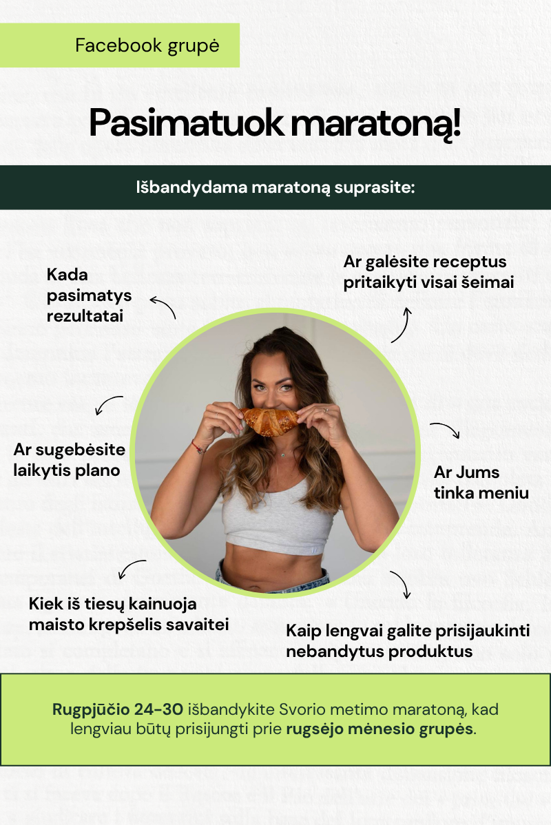 Pasimatuok maratoną!