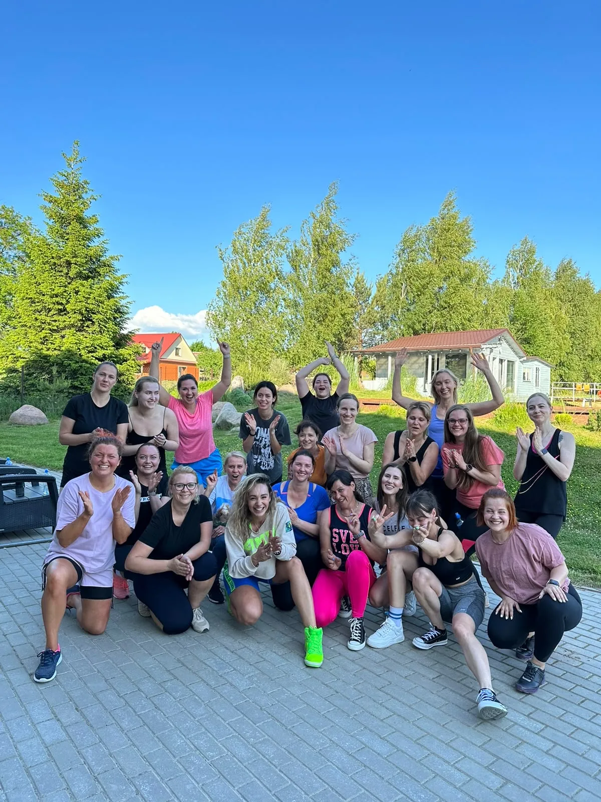 Maratono dalyvės gyvame susitikime